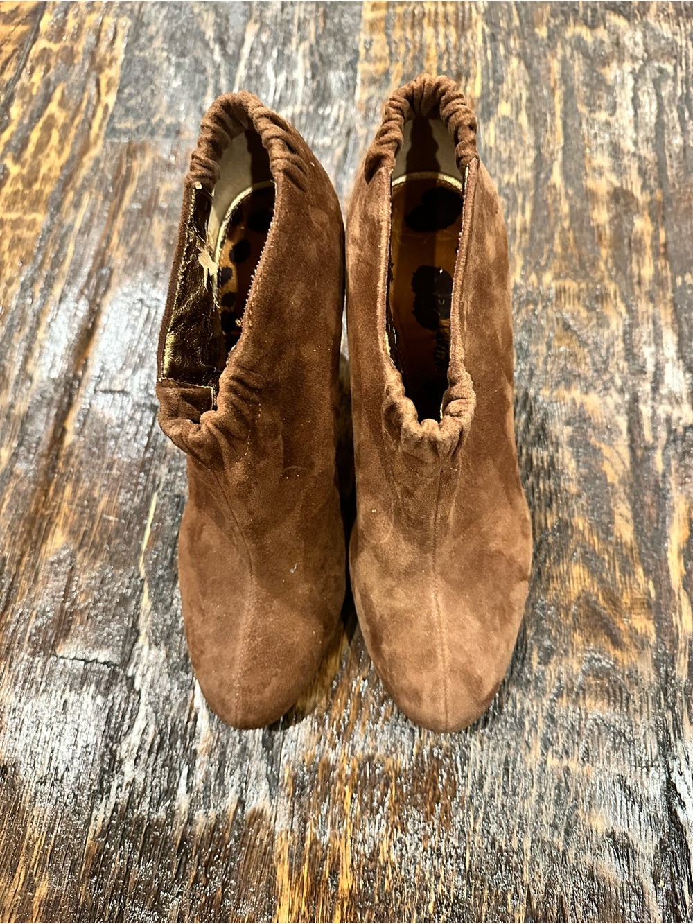 Sam Edelman Brown Suede Ankle Booties